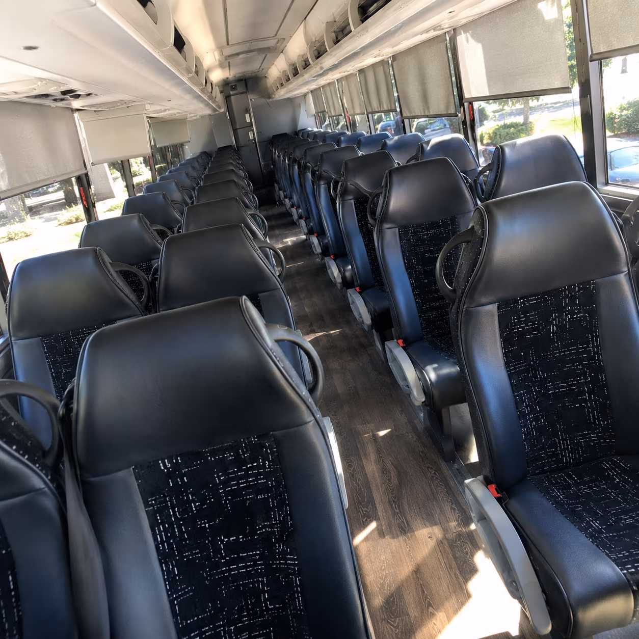 sacramento charter bus interior